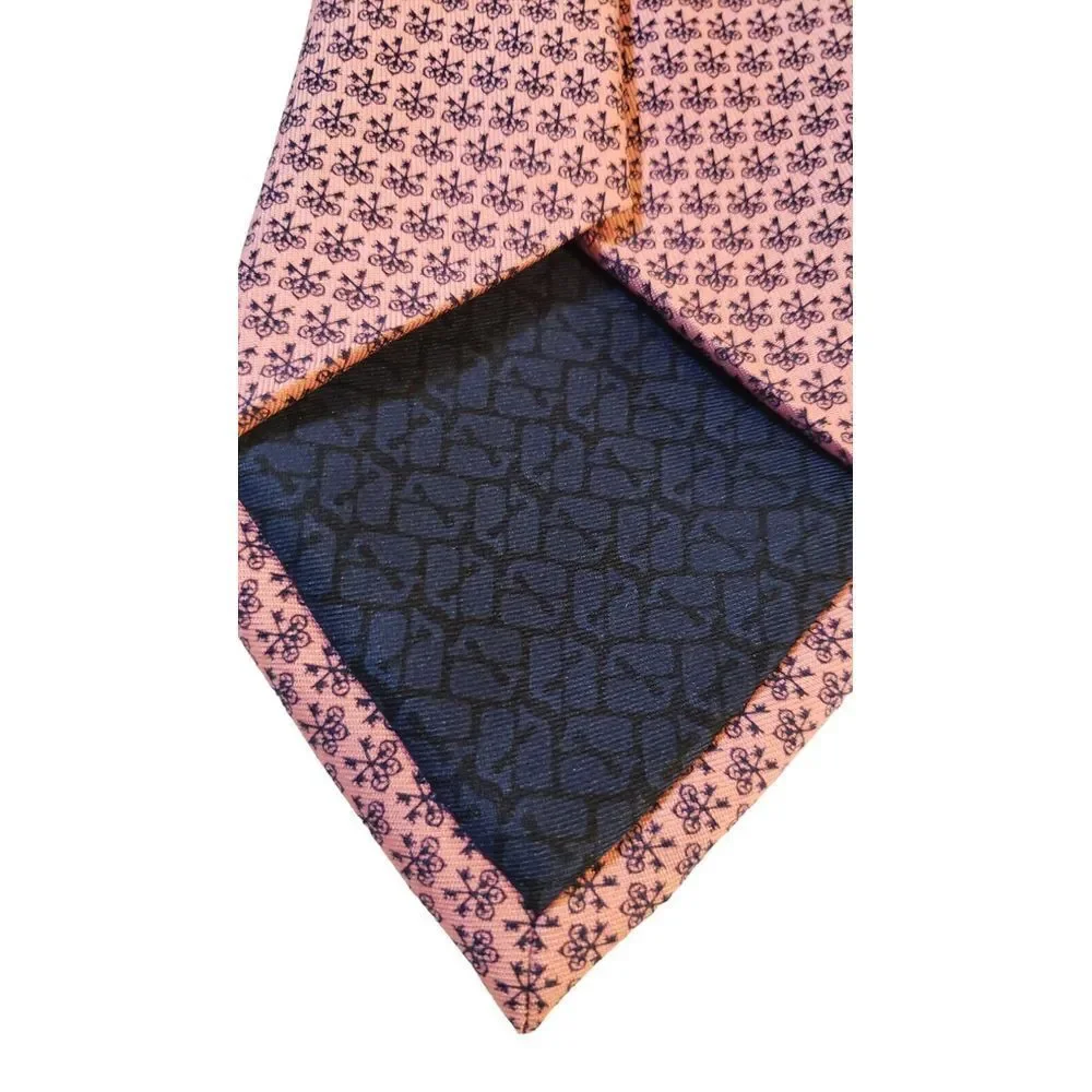 VINEYARD VINES Pink & Blue 100% Silk Neck Tie‎ Custom Collection Made in USA